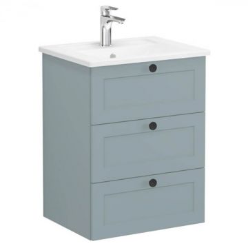 Unitate de baza lavoar baie, cu trei sertare 60cm mat fijord green, cu angular lavoar   chiuveta baie   68900