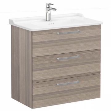 Unitate de baza lavoar baie, cu trei sertare 80cm, cordoba, cu classical lavoar   chiuveta baie   68368