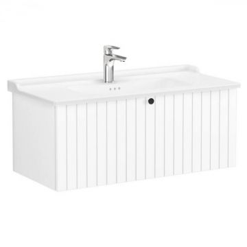 Unitate de baza lavoar baie, cu un sertar 100cm, alb mat, cu classical lavoar   chiuveta baie   69401