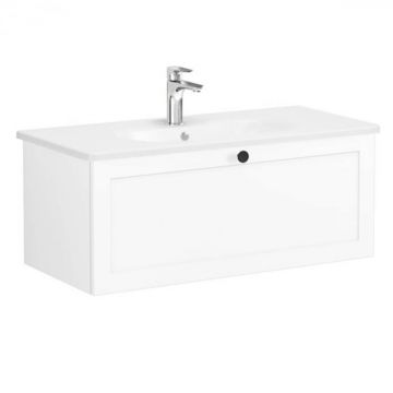 Unitate de baza lavoar baie, cu un sertar 100cm, alb mat, cu rounded lavoar   chiuveta baie   68820