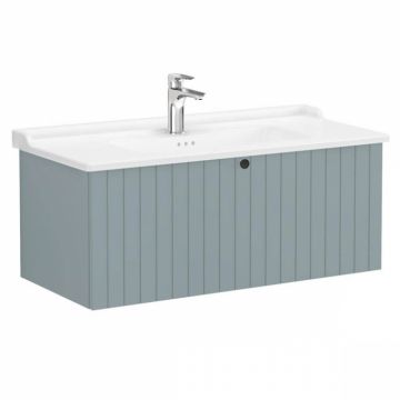 Unitate de baza lavoar baie, cu un sertar 100cm, mat fijord green, cu classical lavoar   chiuveta baie   69404