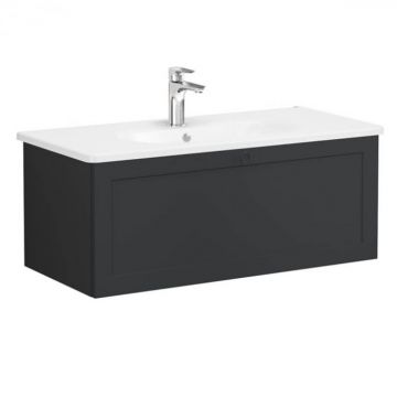 Unitate de baza lavoar baie, cu un sertar 100cm, mat graphite, cu rounded lavoar   chiuveta baie   68824