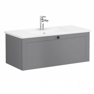 Unitate de baza lavoar baie, cu un sertar 100cm, mat grey, cu angular lavoar   chiuveta baie   68815