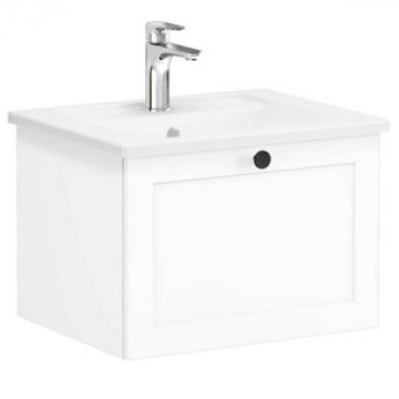 Unitate de baza lavoar baie, cu un sertar 60cm alb mat, cu angular lavoar   chiuveta baie   68771