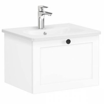 Unitate de baza lavoar baie, cu un sertar 60cm alb mat, cu rounded lavoar   chiuveta baie   68778