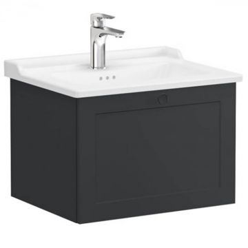 Unitate de baza lavoar baie, cu un sertar 60cm mat graphite, cu classical lavoar   chiuveta baie   68789