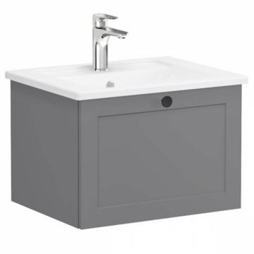 Unitate de baza lavoar baie, cu un sertar 60cm mat grey, cu angular lavoar   chiuveta baie   68773