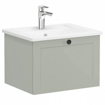 Unitate de baza lavoar baie, cu un sertar 60cm mat retro green, cu angular lavoar   chiuveta baie   68777