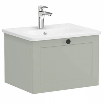 Unitate de baza lavoar baie, cu un sertar 60cm mat retro green, cu rounded lavoar   chiuveta baie   68784