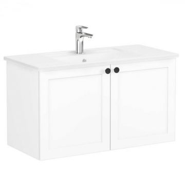 Unitate de baza lavoar baie, cu usi 100cm, alb mat, cu angular lavoar   chiuveta baie   68729