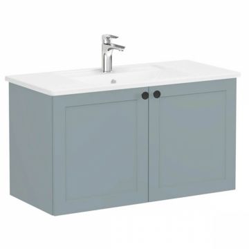 Unitate de baza lavoar baie, cu usi 100cm, mat fijord green, cu angular lavoar   chiuveta baie   68732