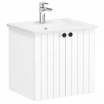 Unitate de baza lavoar baie, cu usi 60cm alb mat, cu angular lavoar   chiuveta baie   69261