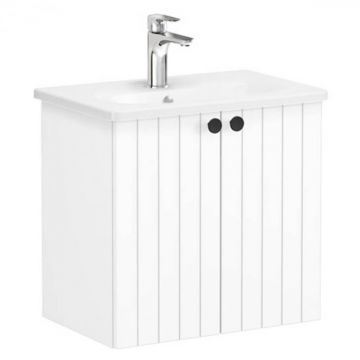 Unitate de baza lavoar baie, cu usi 60cm compact, alb mat, cu rounded lavoar   chiuveta baie   69212