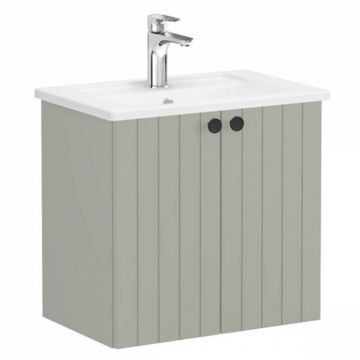 Unitate de baza lavoar baie, cu usi 60cm compact, mat retro green, cu angular lavoar   chiuveta baie   69211