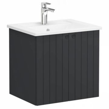 Unitate de baza lavoar baie, cu usi 60cm mat graphite, cu angular lavoar   chiuveta baie   69265