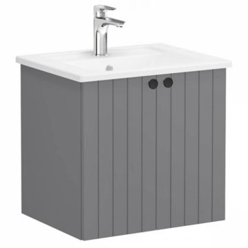 Unitate de baza lavoar baie, cu usi 60cm mat grey, cu angular lavoar   chiuveta baie   69263