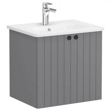 Unitate de baza lavoar baie, cu usi 60cm mat grey, cu rounded lavoar   chiuveta baie   69270