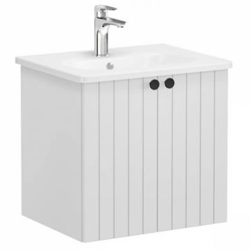 Unitate de baza lavoar baie, cu usi 60cm mat gri deschis, cu rounded lavoar   chiuveta baie   69269