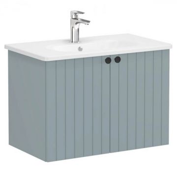 Unitate de baza lavoar baie, cu usi 80cm, mat fijord green, cu rounded lavoar   chiuveta baie   69292