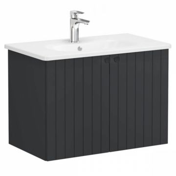 Unitate de baza lavoar baie, cu usi 80cm, mat graphite, cu rounded lavoar   chiuveta baie   69293