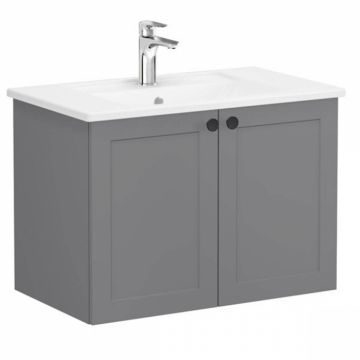 Unitate de baza lavoar baie, cu usi 80cm, mat grey, cu angular lavoar   chiuveta baie   68710