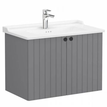 Unitate de baza lavoar baie, cu usi 80cm, mat grey, cu classical lavoar   chiuveta baie   69298