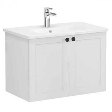 Unitate de baza lavoar baie, cu usi 80cm, mat gri deschis, cu rounded lavoar   chiuveta baie   68716