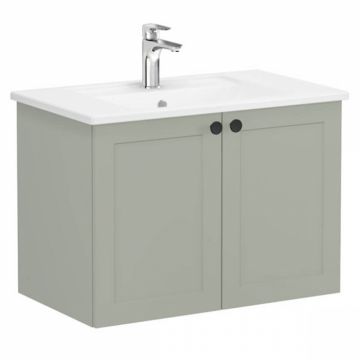 Unitate de baza lavoar baie, cu usi 80cm, mat retro green, cu angular lavoar   chiuveta baie   68714