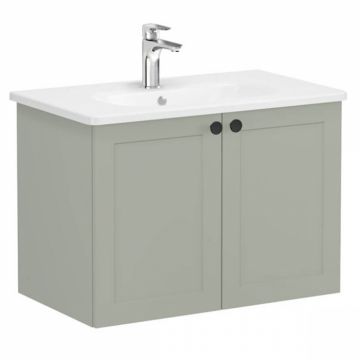 Unitate de baza lavoar baie, cu usi 80cm, mat retro green, cu rounded lavoar   chiuveta baie   68721