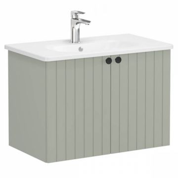 Unitate de baza lavoar baie, cu usi 80cm, mat retro green, cu rounded lavoar   chiuveta baie   69295