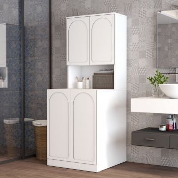 Dulap masina de spalat, Hanah Home, Lyon 73, PAL, Alb