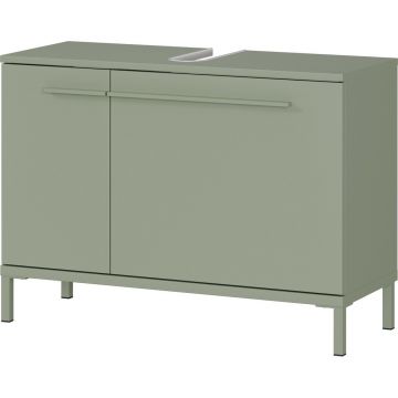 Dulap sub chiuvetă verde cu aspect mat 80x59 cm Laurino – Germania