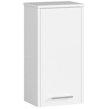 Dulap suspendat baie FIN cu 1 usa si raft interior, PAL laminat, 30x22x60 cm, alb