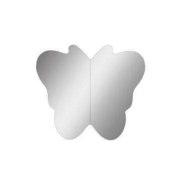Oglinda cu Iluminare Led, Hanah Home, Butterfly Silver, Alb