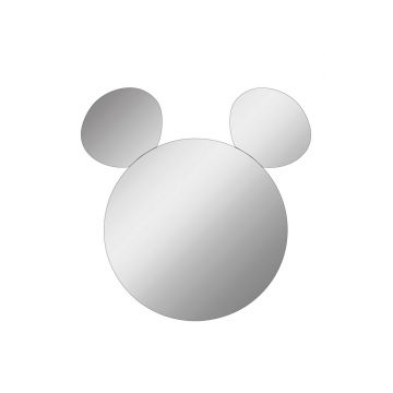 Oglinda cu Iluminare Led, Hanah Home, Mickey Silver, Alb