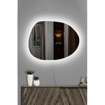 Oglinda cu Iluminare Led, Hanah Home, Piago, Alb