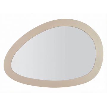 Oglinda de perete, Mauro Ferretti, Saturn, 71x1.5x48 cm, fier/MDF, gri dove