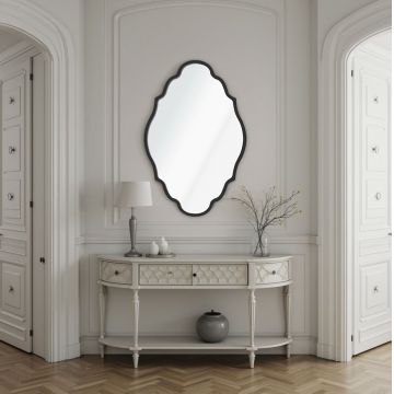 Oglinda decorativa, Hanah Home, Axis 30 x 47, 30x47 cm, Negru