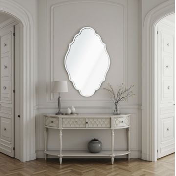 Oglinda decorativa, Hanah Home, Axis 45 x 70, 45x70 cm, Alb