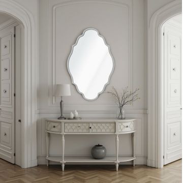 Oglinda decorativa, Hanah Home, Axis 45 x 70, 45x70 cm, Argintiu