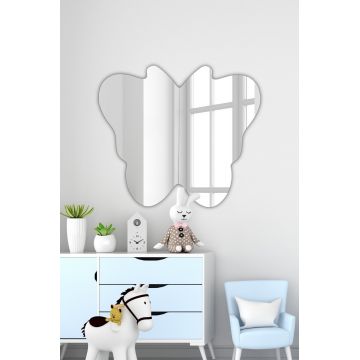 Oglinda decorativa, Hanah Home, Butterfly Silver, Argintiu