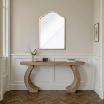 Oglinda decorativa, Hanah Home, King 47 x 70, 47x70 cm, Auriu