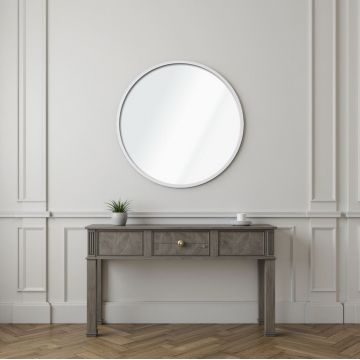 Oglinda decorativa, Hanah Home, Ocean 60, Alb