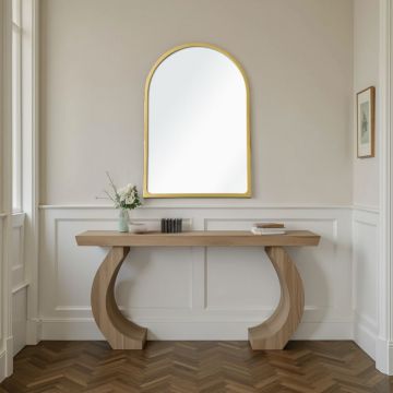 Oglinda decorativa, Hanah Home, Opal 30 x 45, 30x45 cm, Auriu