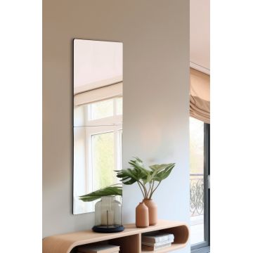 Oglinda decorativa, Hanah Home, Rectangular, Argintiu