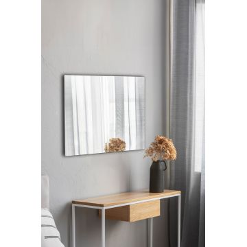 Oglinda decorativa, Hanah Home, Rectangular, Argintiu