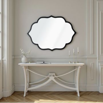 Oglinda decorativa, Hanah Home, Velvet 30 x 42, 30x42 cm, Negru