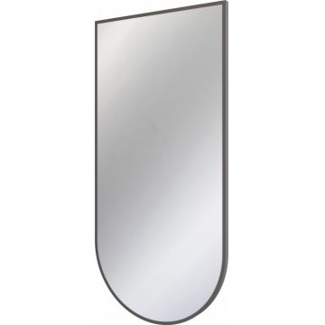 Oglinda suspendata, in rama aluminiu, grafit mat, 50x100 cm, Deante Silia