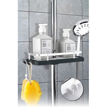 Organizator de baie, L'essentiel Maison, M-526, 11.7x29 cm, Negru