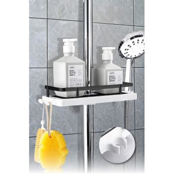 Organizator de baie, L'essentiel Maison, M-526, 11.7x29 cm, Negru